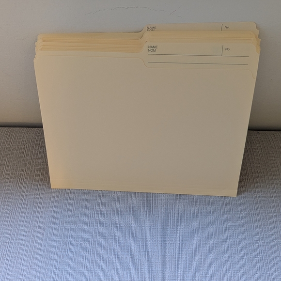 Cream File Folders - Picture 2 of 2